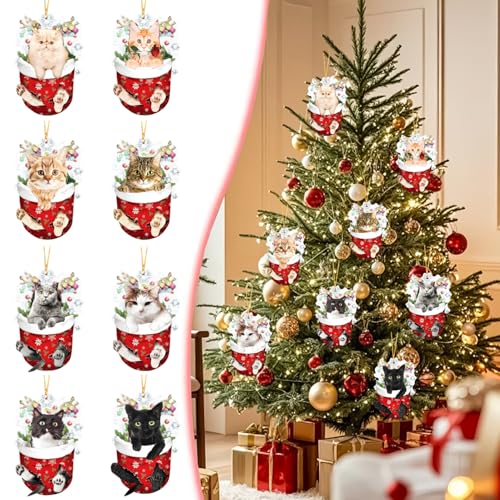 8 Pcs Christmas Ornaments Set