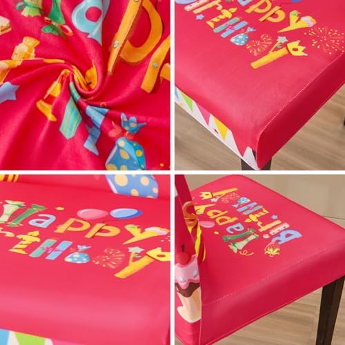 Birthday Chair Covers for Dining Room Set of 6