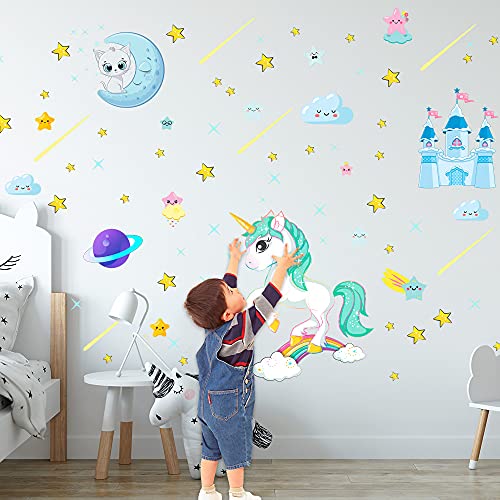 Glow in The Dark Unicorn Stickers