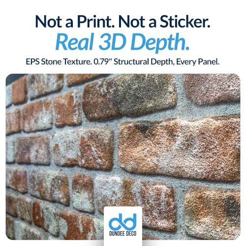 3D Wall Panels Faux Brick (10 Count)