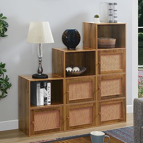 Xtra Storage Boho Weave 2 Door Cabinet 16.5"