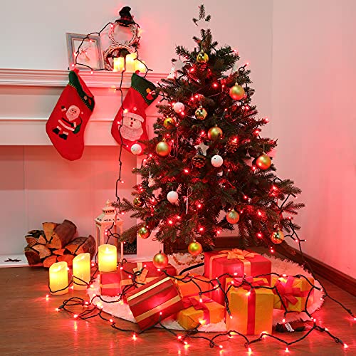 5MM Wide Angle Christmas String Lights Red