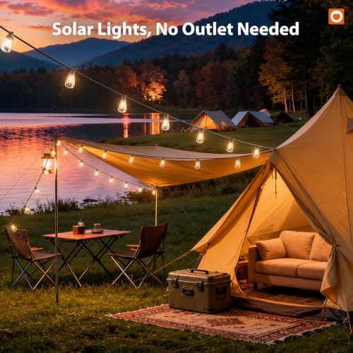 72FT Solar String Lights Outdoor (78 Foot)