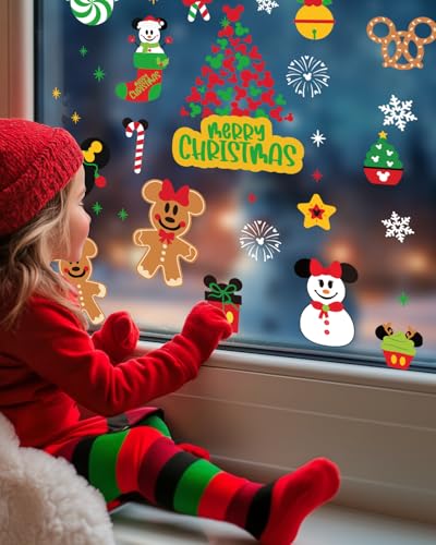 Christmas Window Clings Decorations