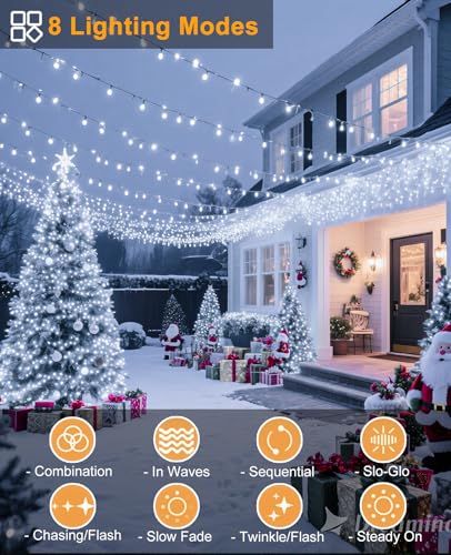 157FT 480 LED Christmas Lights Outdoor