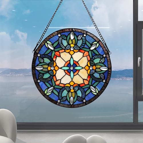 Handcrafted Stained Glass Window Panel