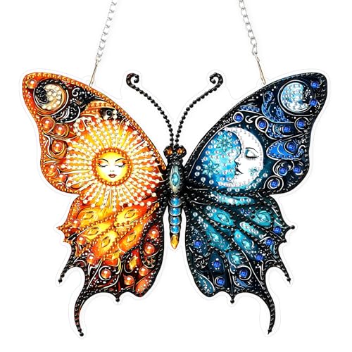 DIY Sun Moon Diamond Painting Hanging Ornament