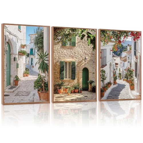 Vintage Italian Countryside Landscape Framed Wall Art