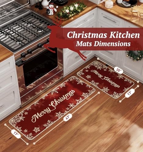 Kitchen Mat Set of 2 (5.55 Sq Ft)