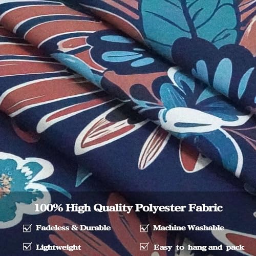 Boho Floral Mandala Tapestry Wall Hanging Blue Bohemian Flower Medallion Tapestry Aesthetic Vintage Navy Hippie Indian Small Tapestries for Bedroom Living Room Dorm Decor 48 x 36 Inch