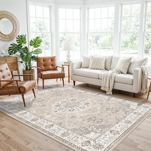 Washable 5x8 Living Room Area Rug (40 Sq Ft)