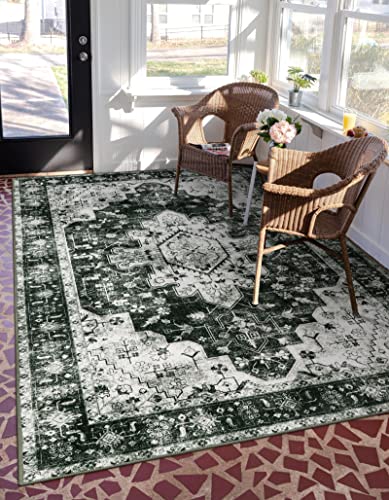 Ultra Thin Washable Vintage 5x7 Area Rugs