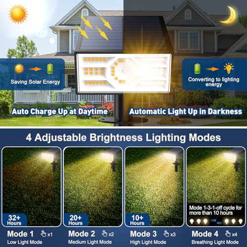 Solar Spot Lights Outdoor (6 Count)
