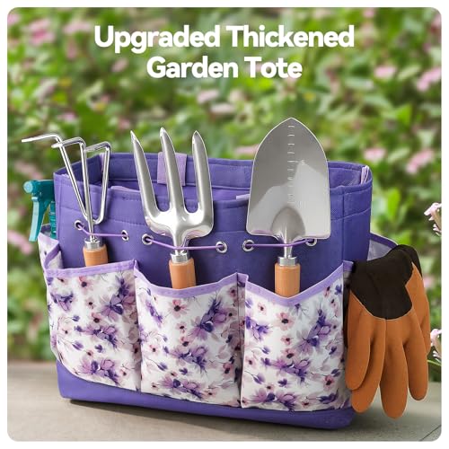 9 Piece Gardening Tools Set with Fashion Handbag (8 Count)
