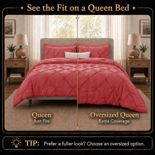Queen Comforter Set Coral
