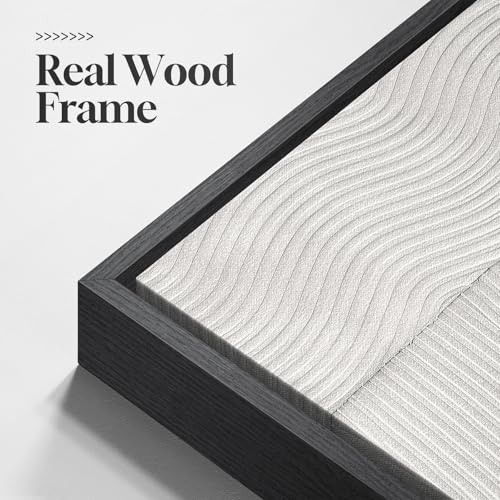Framed Black and White Modern Abstract Wall Art set (3 Count)
