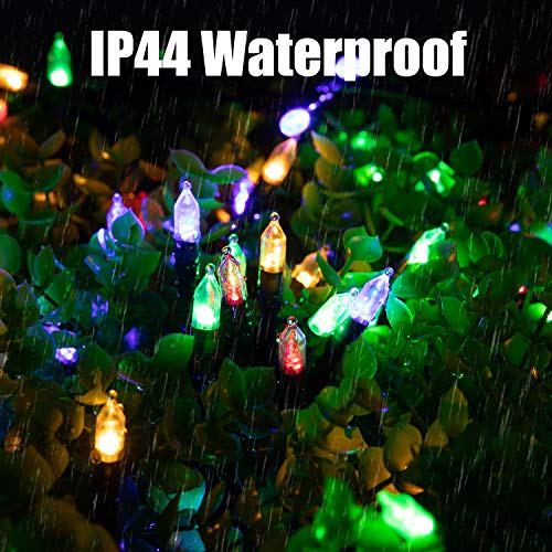 200 LED Christmas String Lights Outdoor 75 Ft. 9 Modes with Remote Timer Dimmer Extendable Mini Fairy Lights Plug in for Indoor Xmas Trees Wedding Decor