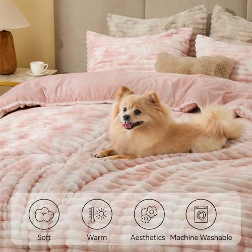 Fleece Queen Comforter Set