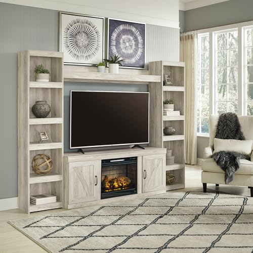 Bellaby Tall White Bookcase Pier