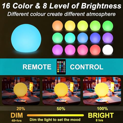8 in Solar Globe Light Outdoor