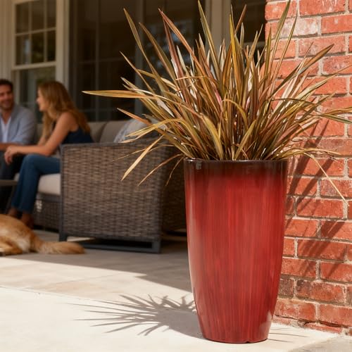 Garden 23.5" H. Large Plastic Planters (2 Count)