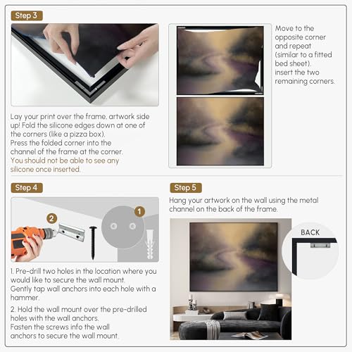 60"x72" Extra Large Framed Wall Art Golden Light River Path Dreamy Impressionist Landscape Illustration for Home Living Room Bedroom Decor
