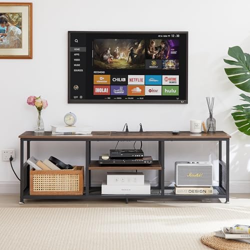 TV Stand with Power Outlets for Televisions up to 65Inch