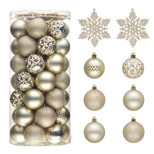 50ct Christmas Tree Decorations Ball Ornaments 2 Inches (50 Count)