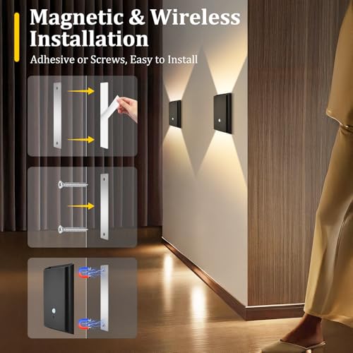 Motion Sensor Wall Sconce (4 Count)