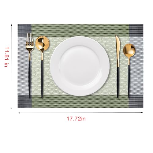 Placemats Set of 6 Washable Indoor (6 Count)