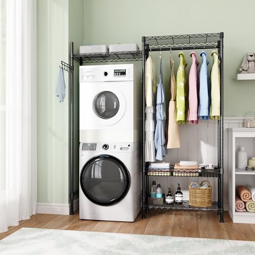 Laundry Organizer Shelves Over the Washer and Dryer Storage Shelf