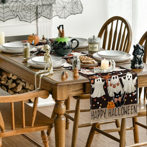 210 GSM Halloween Table Runner Home Party Decor 13x60 Inch (5.42 Sq Ft)