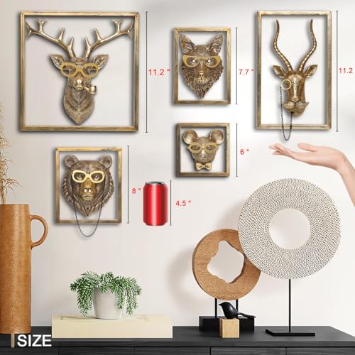 Animal Heads Wall Decor