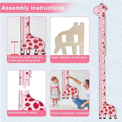Wooden Growth Chart for Kids (6 Count)