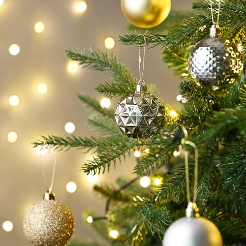 50ct Christmas Tree Decorations Ball Ornaments 2 Inches (50 Count)