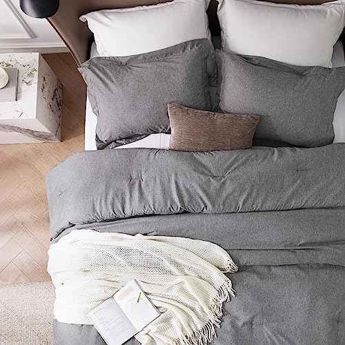 Grey Super King Comforter Set