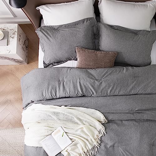 Grey Oversized Queen Comforter Set