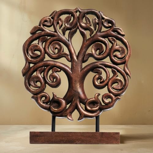 Solid Wood Tree Sculpture