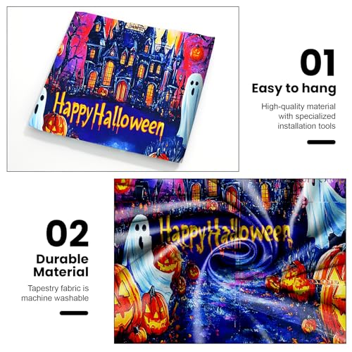 UV Reactive Halloween Tapestry