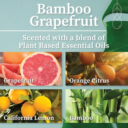 Bamboo Grapefruit Amber & Gold Wood Wick Candle