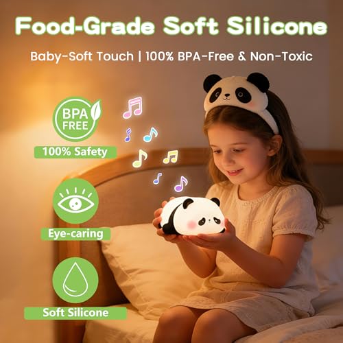 Panda Night Light with White Noise
