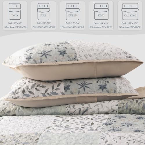 Reversible Boho Quilts Twin Size Gray