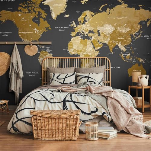 Wall Mural World Map 118x83 in (67.81 Sq Ft)