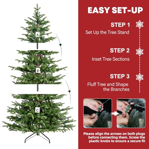6 ft Prelit Sparse Christmas Tree with 330 Warm White LEDs