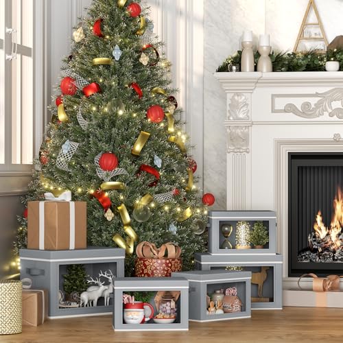 Storage Bins with Lids (4 Count)