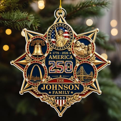 Custom America 250 Ornament