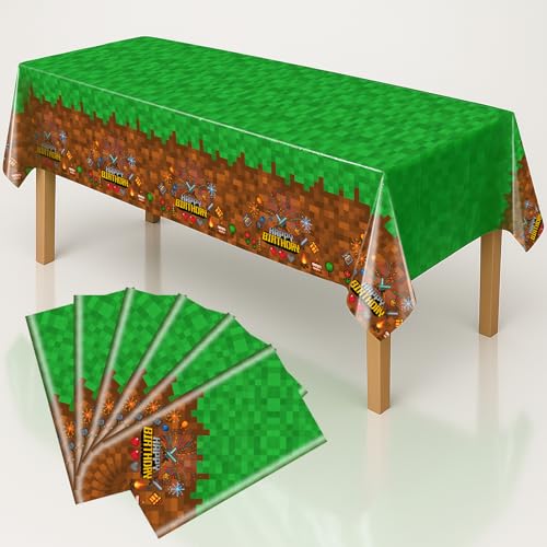 Pixel Design Party Tablecloths (6 Count)