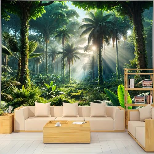 Nature Tapestry Forest Tree Sea Cave Wall Hanging