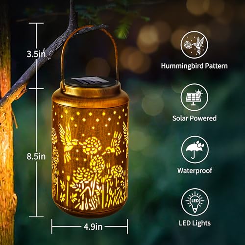Hummingbird Solar Lanterns Outdoor