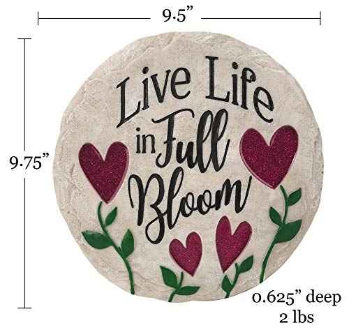 Garden Décor Life in Full Bloom Stepping Stone